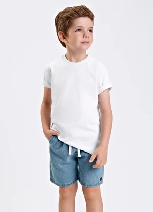 Trick Nick - Bermuda Verão Menino Jeans Azul - TRICK NICK