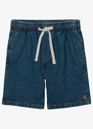 Trick Nick - Bermuda Verão Menino Jeans Azul - TRICK NICK