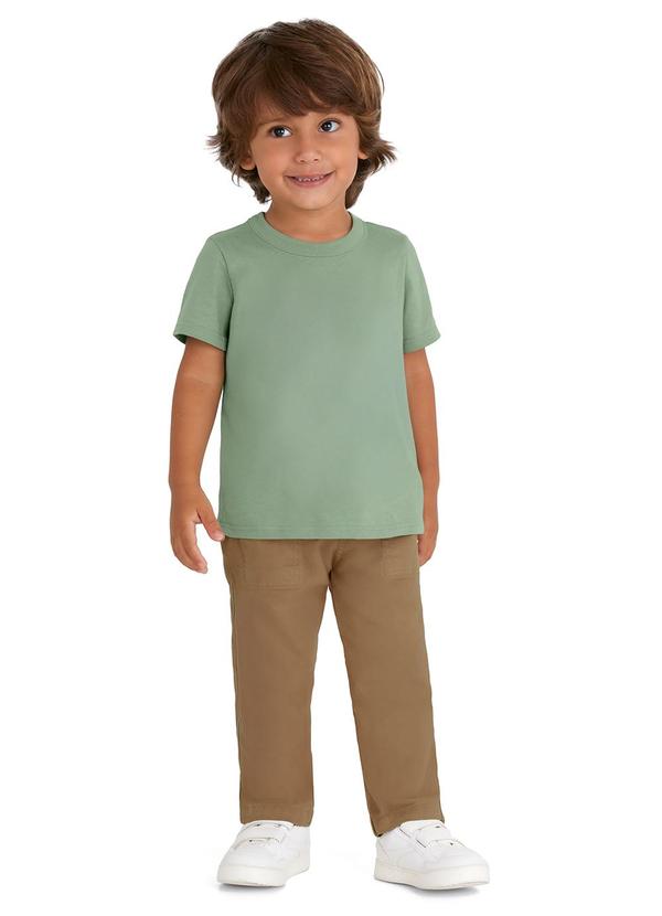 Malwee Kids - Calça Jogger em Moletom Cáqui 2