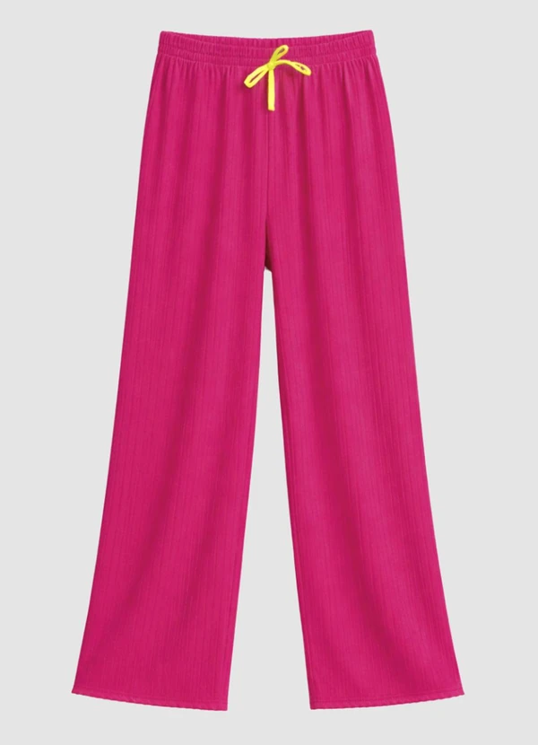 Turminha - Calça Wide Leg Ribana Rosa 3