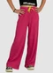 Turminha - Calça Wide Leg Ribana Rosa - variação: Rosa