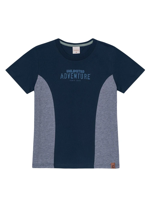 Carinhoso - Camiseta Azul Marinho a Fio a Fio Menino 3