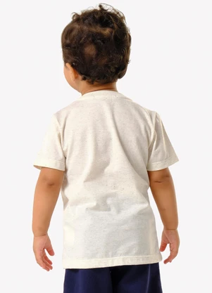 Trick Nick - Camiseta Infantil Meia Malha Estampa Bege - TRICK NICK