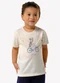 Trick Nick - Camiseta Infantil Meia Malha Estampa Bege - variação: Bege