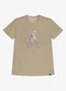 Trick Nick - Camiseta Infantil Meia Malha Estampa Bege - variação: Marrom