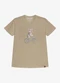Trick Nick - Camiseta Infantil Meia Malha Estampa Bege - variação: Marrom