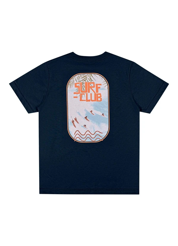 Elian - Camiseta Infantil Menino Surf Club Azul 2