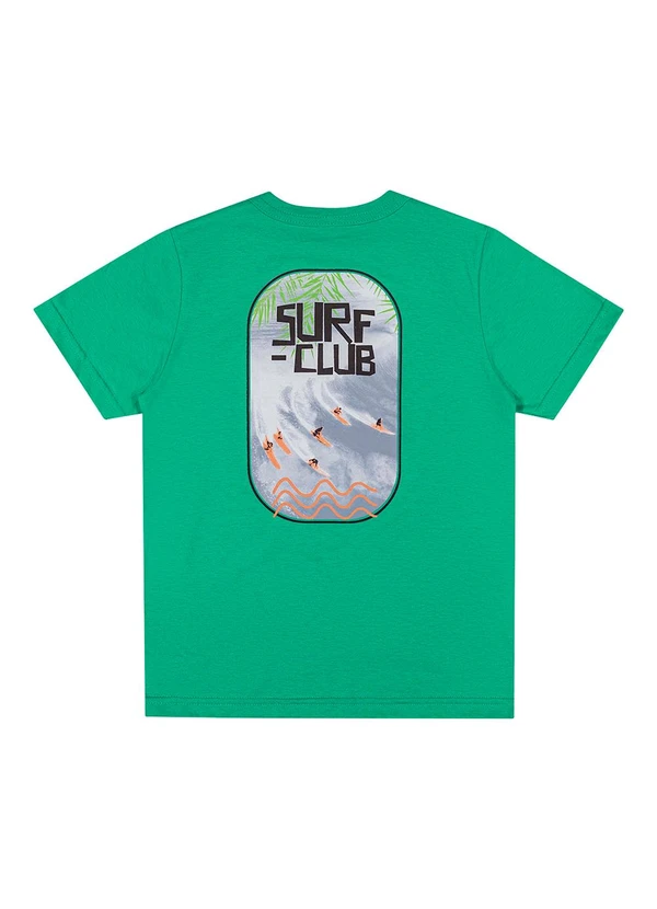 Elian - Camiseta Infantil Menino Surf Club Verde 5