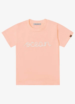 Trick Nick - Camiseta Verão Menino Meia Malha Rosa - TRICK NICK