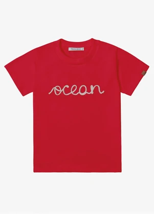 Trick Nick - Camiseta Verão Menino Meia Malha Vermelho - TRICK NICK