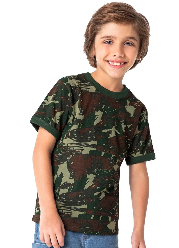 Malwee Kids - Camiseta Verde Tradicional Unissex