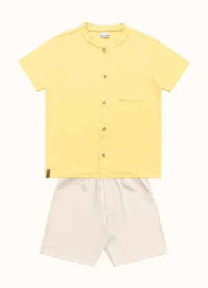 Fakini Kids - Cj.Camisa/Bermuda Amarelo - FAKINI KIDS