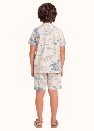 Fakini Kids - Cj.Camisa/Bermuda Azul - FAKINI KIDS