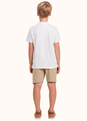 Fakini Kids - Cj.Camisa/Bermuda Branco - FAKINI KIDS