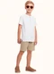 Fakini Kids - Cj.Camisa/Bermuda Amarelo - variação: Branco