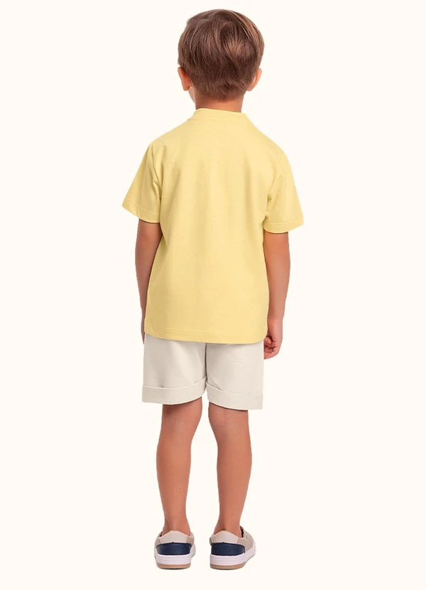 Fakini Kids - Cj.Camiseta/Bermuda Amarelo 2