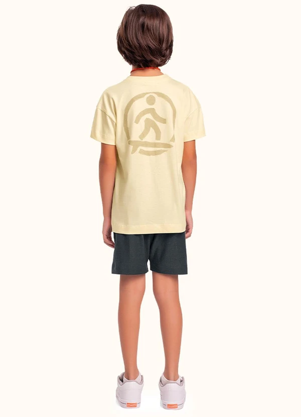 Fakini Kids - Cj.Camiseta/Bermuda Amarelo 2