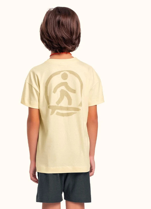 Fakini Kids - Cj.Camiseta/Bermuda Amarelo 4