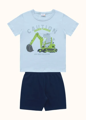 Fakini Kids - Cj.Camiseta/Bermuda Azul - FAKINI KIDS