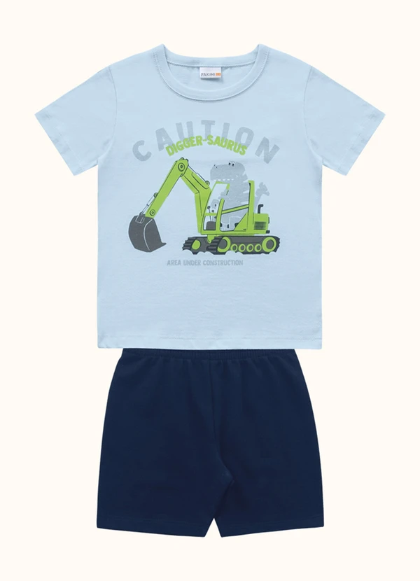 Fakini Kids - Cj.Camiseta/Bermuda Azul