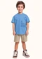 Fakini Kids - Cj.Camiseta/Bermuda Amarelo - variação: Azul