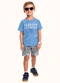 Fakini Kids - Cj.Camiseta/Bermuda Azul - variação: Azul