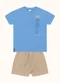 Fakini Kids - Cj.Camiseta/Bermuda Azul - variação: Azul