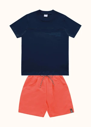 Fakini Kids - Cj.Camiseta/Bermuda Azul - FAKINI KIDS