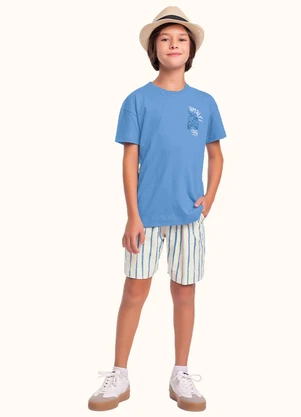 Fakini Kids - Cj.Camiseta/Bermuda Azul - FAKINI KIDS