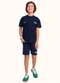 Fakini Kids - Cj.Camiseta/Bermuda Azul - variação: Azul