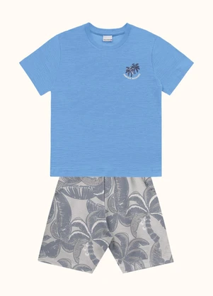 Fakini Kids - Cj.Camiseta/Bermuda Azul - FAKINI KIDS