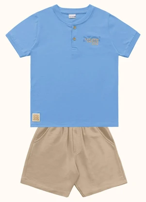 Fakini Kids - Cj.Camiseta/Bermuda Azul - FAKINI KIDS