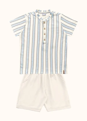 Fakini Kids - Cj.Camiseta/Bermuda Azul - FAKINI KIDS