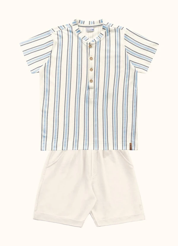 Fakini Kids - Cj.Camiseta/Bermuda Azul