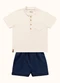 Fakini Kids - Cj.Camiseta/Bermuda Bege - variação: Bege