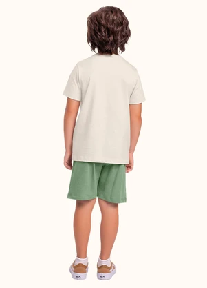 Fakini Kids - Cj.Camiseta/Bermuda Bege - FAKINI KIDS