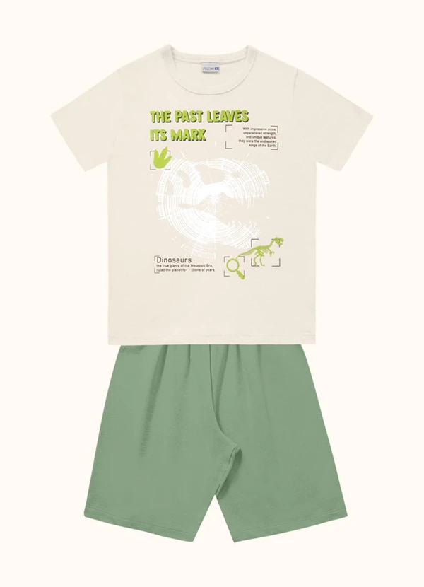 Fakini Kids - Cj.Camiseta/Bermuda Bege 3