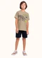 Fakini Kids - Cj.Camiseta/Bermuda Bege - variação: Bege