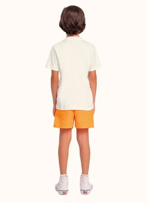Fakini Kids - Cj.Camiseta/Bermuda Bege - FAKINI KIDS