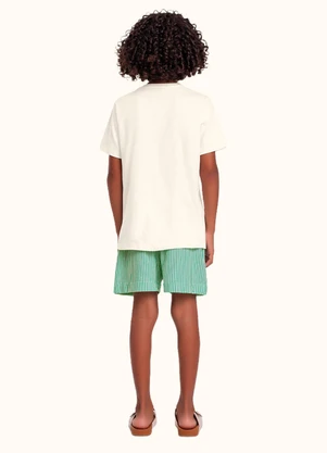 Fakini Kids - Cj.Camiseta/Bermuda Bege - FAKINI KIDS