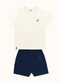 Fakini Kids - Cj.Camiseta/Bermuda Bege - variação: Bege