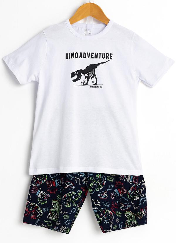 Fakini Kids - Cj. Sortido Camiseta/Bermuda Branco
