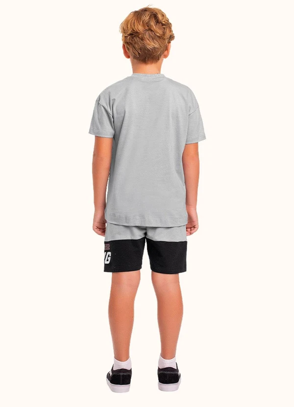 Fakini Kids - Cj.Camiseta/Bermuda Cinza 2