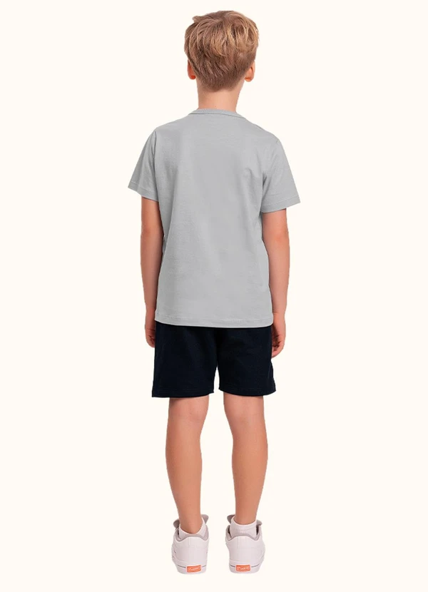 Fakini Kids - Cj.Camiseta/Bermuda Cinza 2