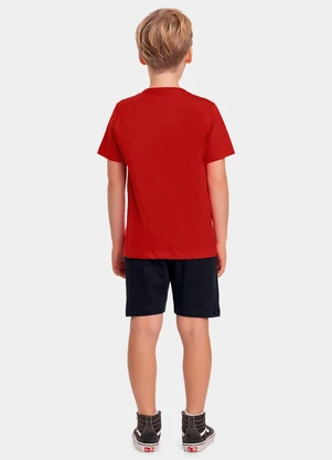 Fakini Kids - Cj.Camiseta/Bermuda Hot Wheels Vermelho - FAKINI KIDS