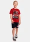 Fakini Kids - Cj.Camiseta/Bermuda Hot Wheels Azul - variação: Vermelho