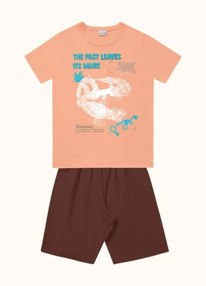 Fakini Kids - Cj.Camiseta/Bermuda Laranja - FAKINI KIDS