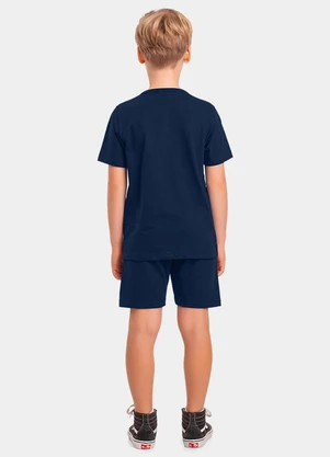 Fakini Kids - Cj.Camiseta/Bermuda Lilo & Stitch Azul - FAKINI KIDS
