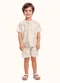 Fakini Kids - Cj.Camiseta/Bermuda Marrom - variação: Marrom