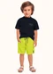Fakini Kids - Cj.Camiseta/Bermuda Preto - variação: Preto